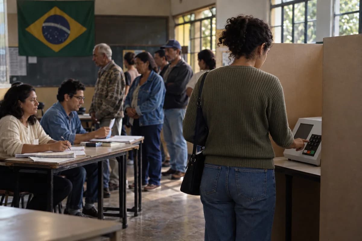Reconstrução fotográfica por IA de uma seção eleitoral brasileira em 2002